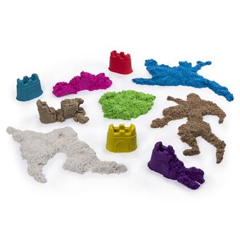 Pâte à modeler pour enfant Kinetic Sand Coffret Recharges 10 couleurs