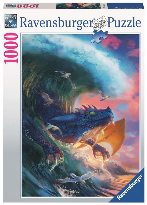 Puzzle 1000 pièces La course du dragon Ravensburger France - vue 8
