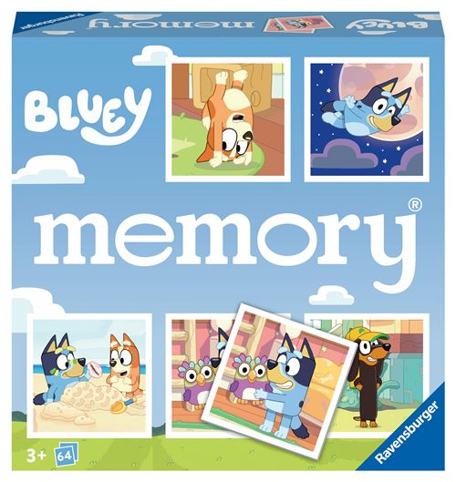 Jeu de mémoire Ravensburger Grand memory Bluey