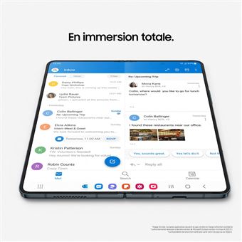Smartphone Samsung Galaxy Z Fold4 7.6" Double nano SIM 5G 1 To Noir