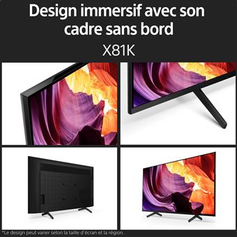 TV Sony Bravia KD65X81K 65" 4K UHD Google TV Noir 2022