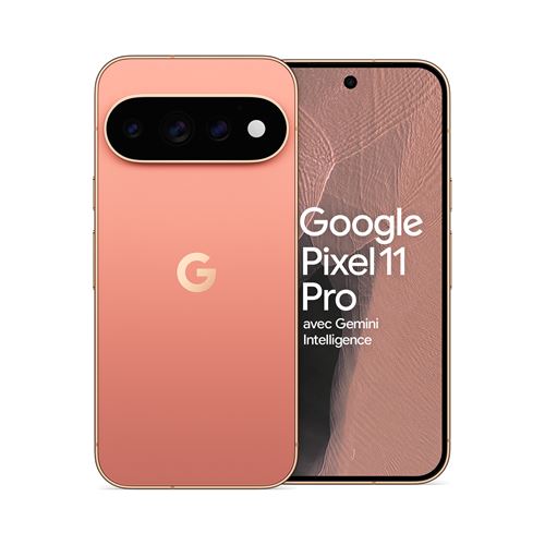 Smartphone Google Pixel 11 Pro 6.3 OLED 5G Double SIM 256 Go Rose Pêche