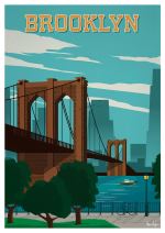 Affiche Sergeant Paper Brooklyn 30x42 cm Edition limitée signée