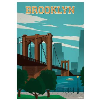 Affiche Sergeant Paper Brooklyn 30x42 cm Edition limitée signée