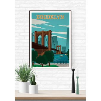 Affiche Sergeant Paper Brooklyn 30x42 cm Edition limitée signée