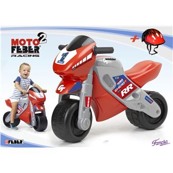 Draisienne Feber Porteur Moto 2 Racing Rouge