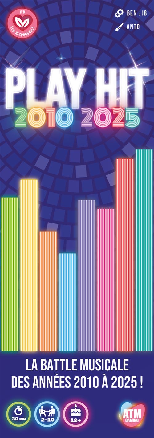 Jeu d'ambiance ATM Gaming Play Hit 2010-2025