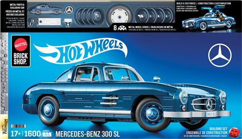 Mega Multicolore Jeu De Construction Hot Wheels Premium Mercedes-Benz 300 Sl