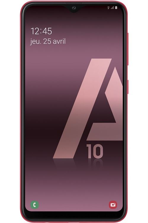 Smartphone Samsung Galaxy A10 Double SIM 32 Go Rouge État correct -  reconditionné disponible sur Fnac