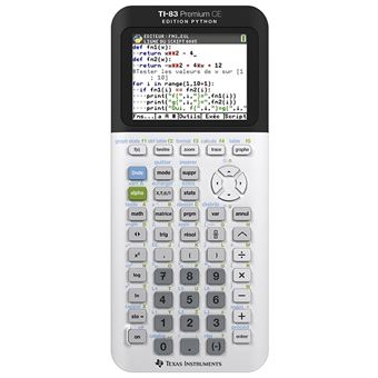 Calculatrice graphique Texas Instruments TI‑83 Premium CE Edition Python - 1