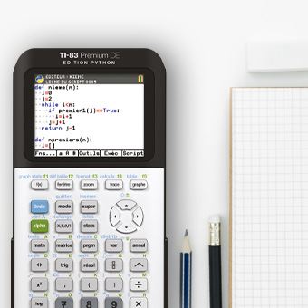 Calculatrice graphique TI 83 Premium CE TEXAS INSTRUMENTS à Prix