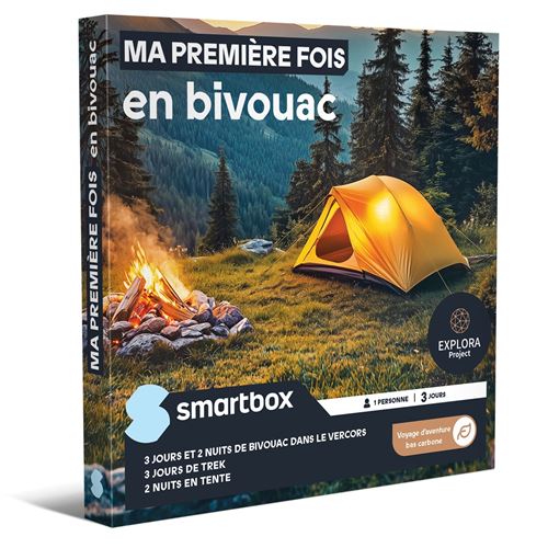 Coffret cadeau SmartBox Explora Bivouac