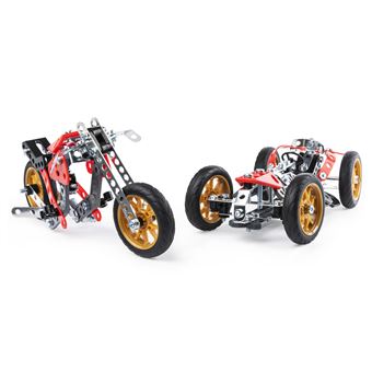 Jeu de construction Meccano Voiture et moto 5 modèles