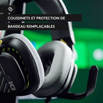 Casque gaming filaire Astro A10 2e génération pour Playstation et PC Noir