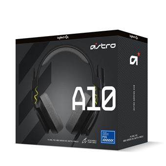 Casque gaming filaire Astro A10 2e génération pour Playstation et PC Noir