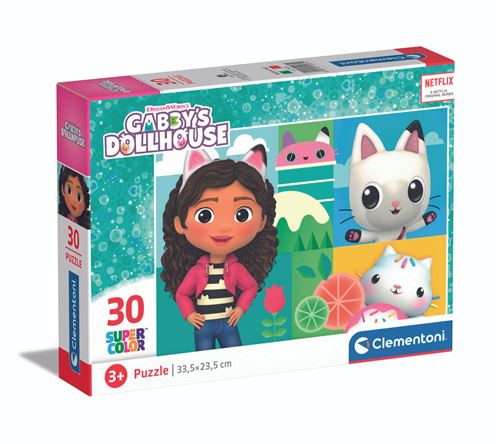 Clementoni Gabby's Dollhouse Supercolor puzzle 30 pièces NEUF - Image 2