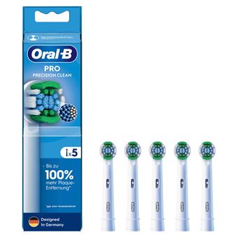 Pack de 5 brosses à dents électriques Oral B Pro Precision Clean Blanc