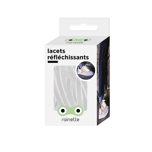 Lacets Réfléchissants Rainette Blanc