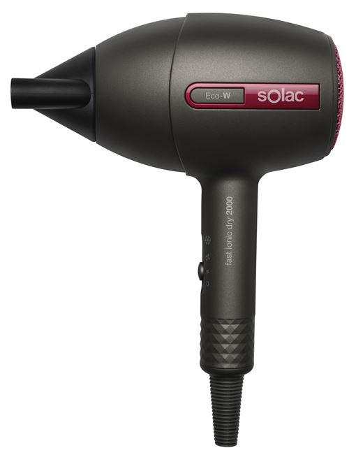 Sèche-Cheveux Solac Fast Ionic Dry 2000W Noir Rose