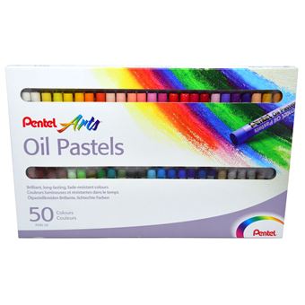 PENTEL ETUI 50 PASTELS A L HUILE