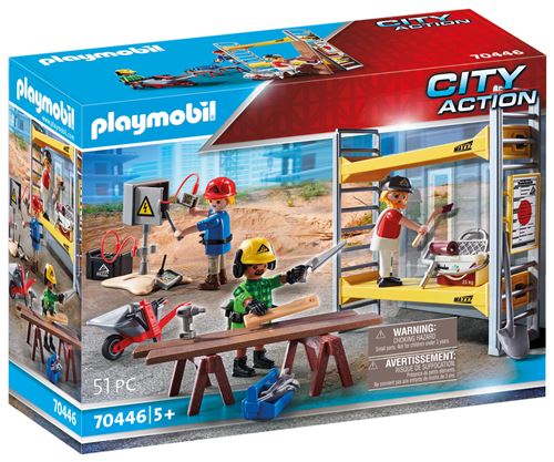 Playmobil City Action 70446 Théorème avec Les Ouvriers