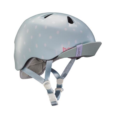 Casque de vélo Bern Nina Taille S/M Gris avec pois