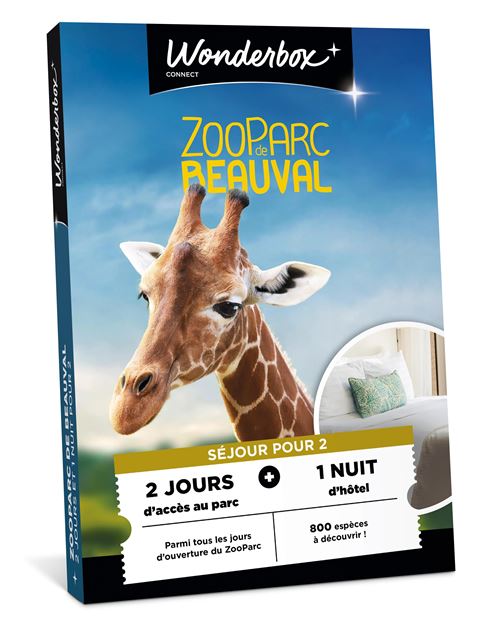 Coffret cadeau Tick’nBox Séjour Zoo Parc Beauval