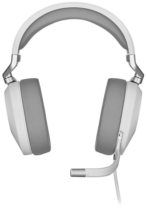CORSAIR Gaming HS65 SURROUND - Headset - over oor - met bekabeling - 3,5 mm-stekker - wit