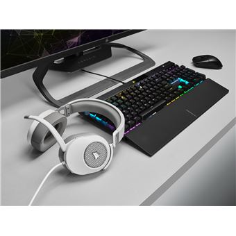 Micro-casque Gaming circum-aural filaire HS65 Surround Blanc