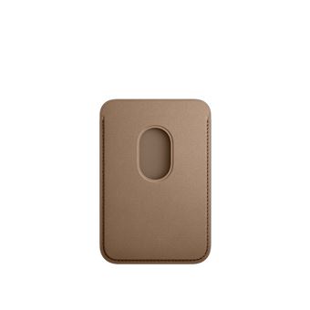 Porte-cartes en tissage fin pour iPhone avec MagSafe Taupe