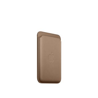 Porte-cartes en tissage fin pour iPhone avec MagSafe Taupe