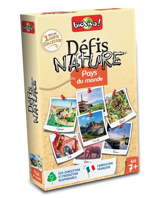 Jeu De Cartes Bioviva Défis Nature Pays Du Monde