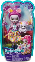 Coffret de 2 mini-figurines Enchantimals Mayla souris et Fondue