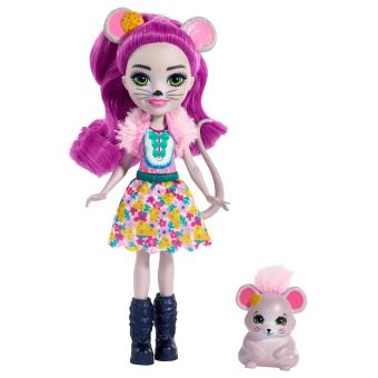 Coffret de 2 mini-figurines Enchantimals Mayla souris et Fondue