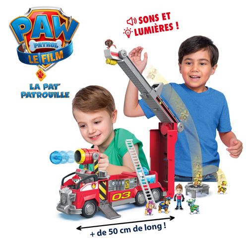 Paw Patrol – Marcus Et Son Camion De Pompier, Figurine Articulée, Pinces Pivotantes, Dès 3 Ans