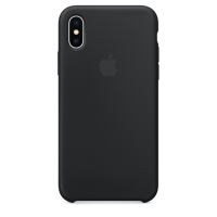 Coque en silicone Apple Noire pour iPhone X