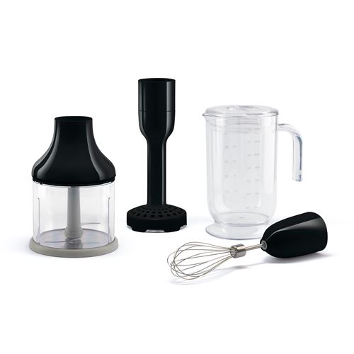 Smeg Noir Pack De 4 Accessoires Pour Mixeur Plongeant Hbac11bl