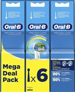 Pack de 6 brossettes Oral B Precision Clean EB20 Clean Maximiser Blanc