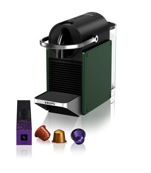 Machine à café Nespresso Krups Pixie 1260 W Vert foncé État correct - Krups reconditionné disponible sur Fnac