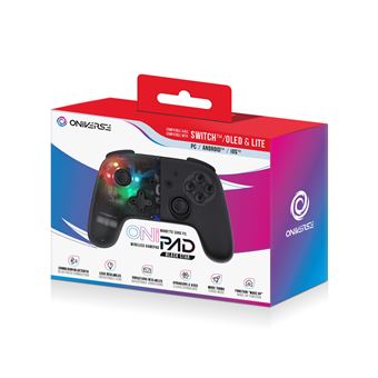 Manette Bluetooth Oniverse Black Star pour Nintendo Switch/PC Noir