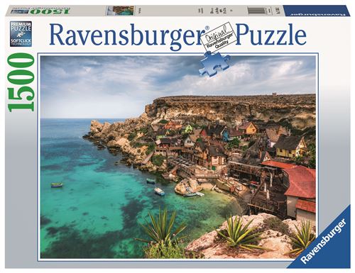 Puzzle Ravensburger Popeye Village Malte 1500 Pièces
