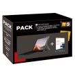 Pack PC Hybride Microsoft Surface Pro 7 12.3" Intel Core i5 8 Go RAM 256 Go SSD Platine + Clavier Type Cover pour Surface Pro Noir + 1 an d’abonnement office 365 famille