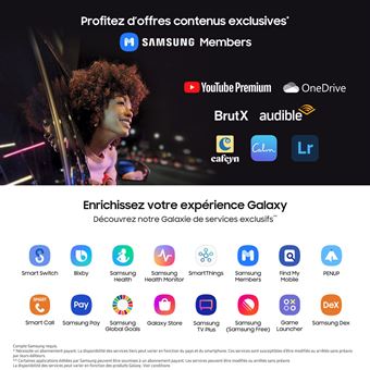 Smartphone Samsung Galaxy Z Fold4 7.6" Double nano SIM 5G 256 Go Noir