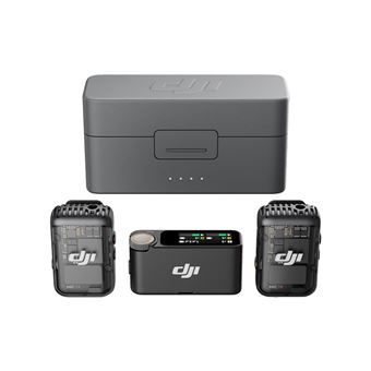 Microphone sans fil tout-en-un DJI Mic 2 Noir + 2 émetteurs + 1 récepteur + boîtier de recharge - 1