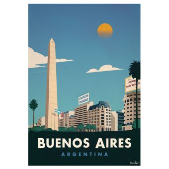 Affiche Sergeant Paper Buenos Aires 30x42 cm Edition limitée signée