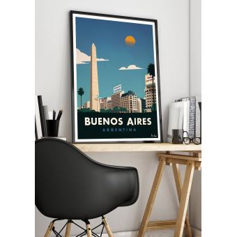 Affiche Sergeant Paper Buenos Aires 30x42 cm Edition limitée signée