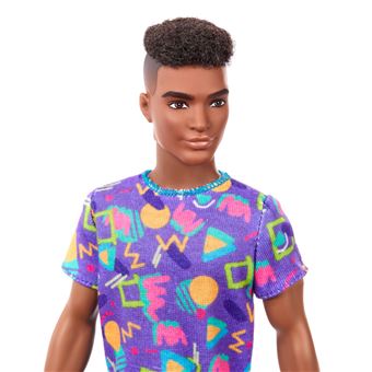 Poupée Barbie Ken Fashionistas T-Shirt Motif Fluo