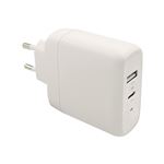 Chargeur secteur + Cable USB-C 1M Blanc