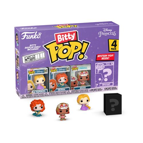 Funko Pack 4 Figurines Bitty Pop Disney Princess Rapunzel