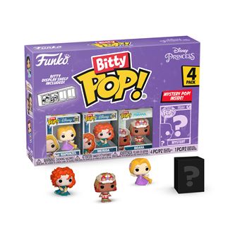 Pack 4 figurines Funko Bitty Pop Disney Princess Rapunzel